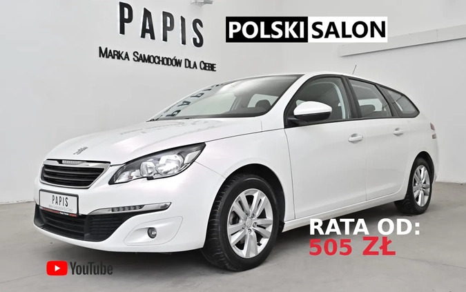 samochody osobowe Peugeot 308 cena 29900 przebieg: 193000, rok produkcji 2015 z Poznań